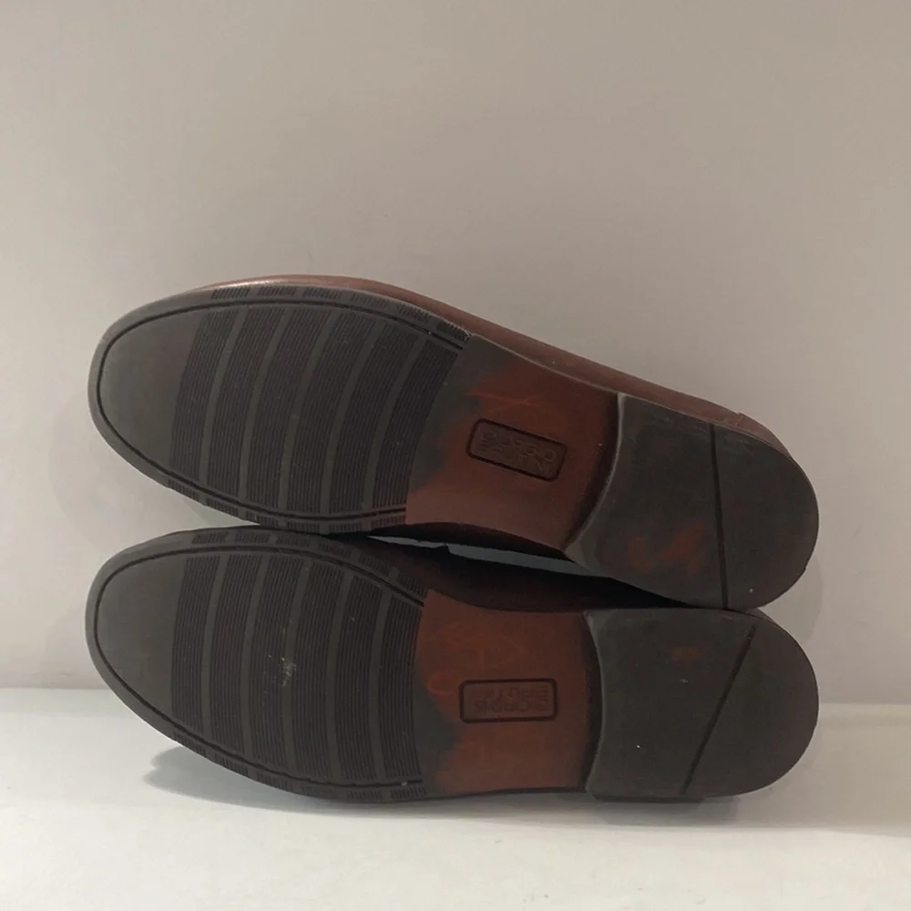 Giorgio Brutini Brown Leather Le Glove Duane Kiltie Tassel Slip On Loafers Sz 10